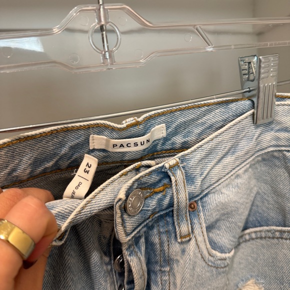 PacSun Light Blue Straight Leg Dad Jeans - Picture 3 of 3